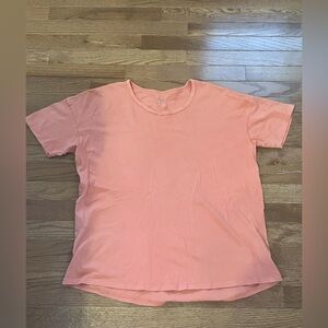 Aerie cotton tshirt, pale coral, size medium K